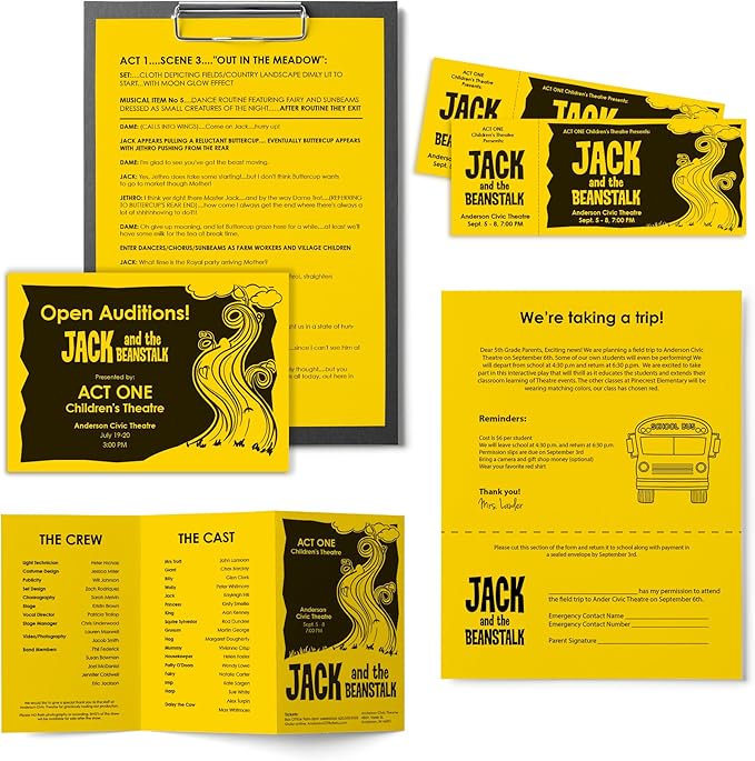 Astrobrights Color Paper, 24 lb Bond Weight, 11 x 17, Solar Yellow, 500/Ream