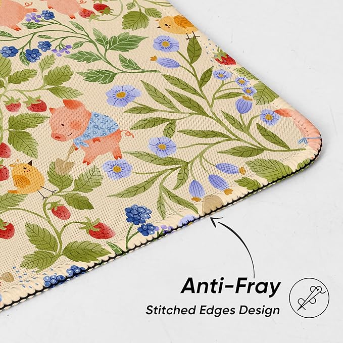 Premium Mouse Pad with Stitched Edges – 10.2 x 8.3 in | Smooth, Washable Mat with Non-Slip Base | Personalized Cute MousePads for Laptop, Computer, Office, Home (Lucky Dogs)