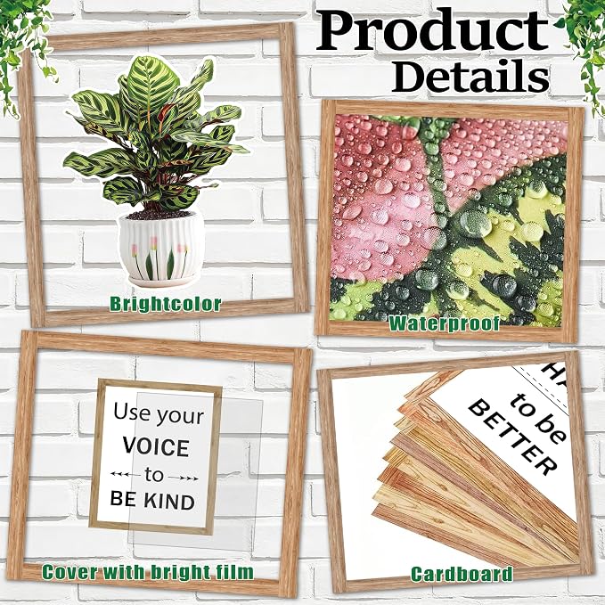 Summer Greenery Bulletin Board Set Plant Kindness Classroom Decoration Motivational Potted Plant Bulletin Board Inspirational Bookshelf Cutouts for Back to School Home Office Classroom Wall Decor