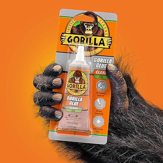 Gorilla Glue Clear Gel, 1.75fl.oz. Tube, (Pack of 6)