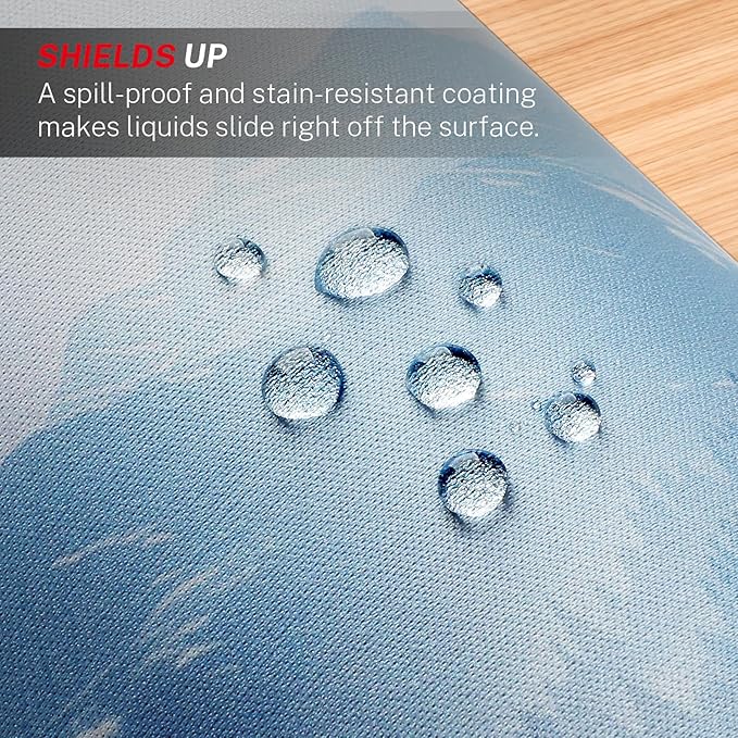 MROCO Mouse Pad 3-Pack [30% Larger] with Anti-Fray Stitched Edges, Premium Waterproof Surface, Non-Slip Rubber Base, Computer & Gaming Mouse Mat for Laptop, Office & Home, 8.5 x 11 in, Cloud Forest