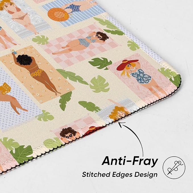 Premium Mouse Pad with Stitched Edges – 10.2 x 8.3 in | Smooth, Washable Mat with Non-Slip Base | Personalized Cute MousePads for Laptop, Computer, Office, Home (Pink Piggy)