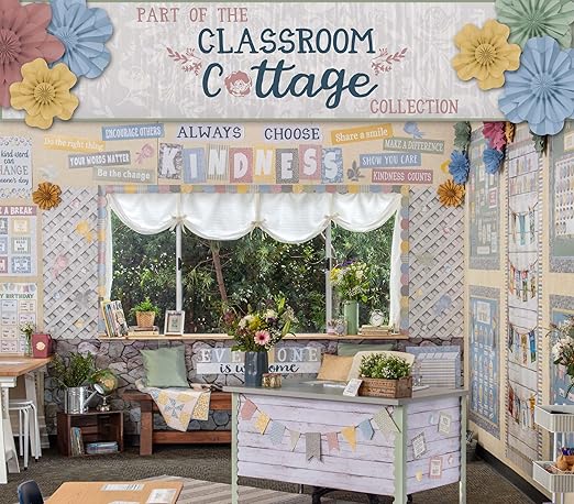 Teacher Created Resources Sage Green Scalloped Rolled Border Trim - 50ft - Decorate Bulletin Boards, Walls, Desks, Windows, Doors, Lockers, Schools, Classrooms, Homeschool & Offices