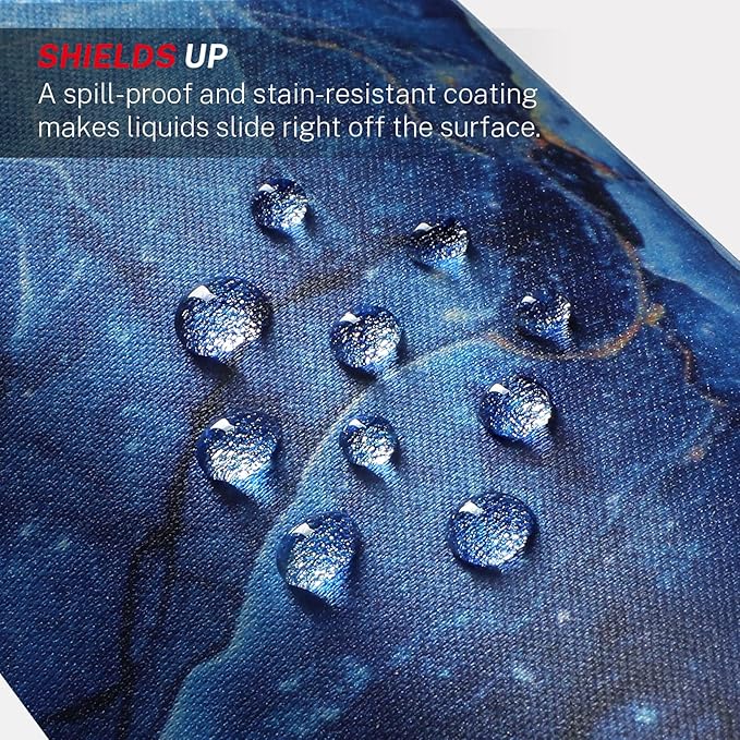 MROCO Mouse Pad [30% Larger] with Anti-Fray Stitched Edges, Premium-Textured Waterproof Surface, Non-Slip Rubber Base, Computer & Gaming Mouse Mat for Laptop, Office & Home, 8.5 x 11 in, Ocean Marble