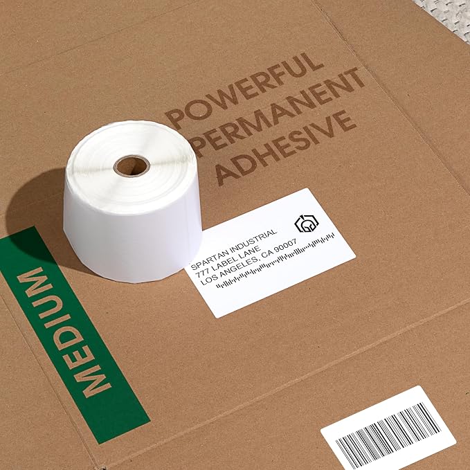 3" X 1.5" Direct Thermal Labels (9000 Count, 10 Rolls) | Inventory Barcode Stickers, SKU Labels, and Shelf Identification - Compatible With Zebra and Rollo Printers