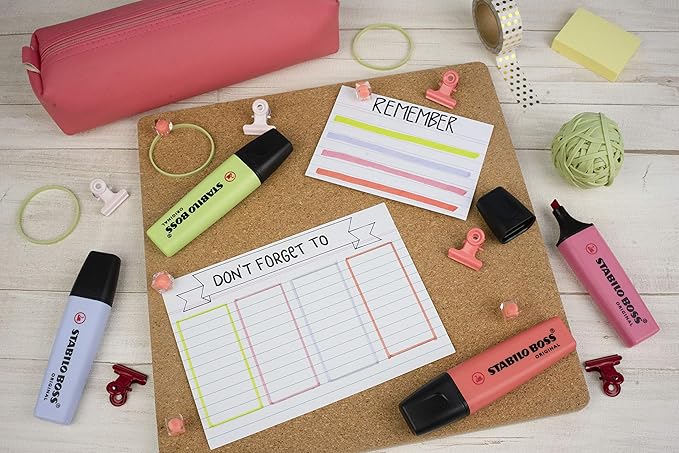 STABILO BOSS Original Pastel Highlighter, Mellow Coral Red