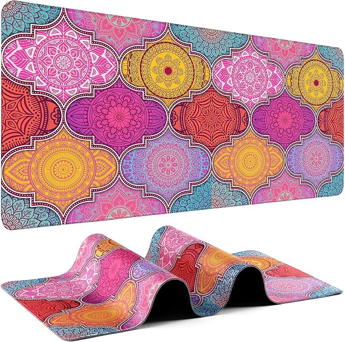 Mouse Pad Gaming - Desk Mat for Keyboard and Mouse - Large Mouse Pads for Desk, Gaming Mousepad with Non-Slip Base, Desks Pad (31.5" X 11.8") for Game, Office and Home