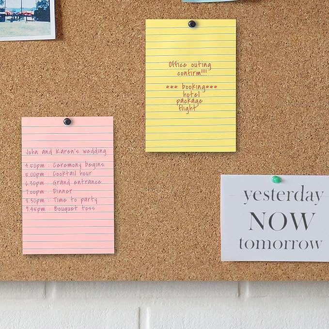 Mr. Pen- Lined Sticky Notes 4x6, 6 Pads, 45 Sheet/Pads, Morandi Colors, Sticky Notes with Lines