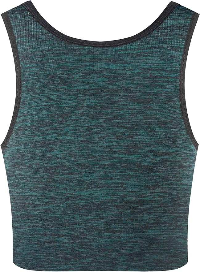 XUJI Transgender FTM Breathable Cotton Elastic Band Colors Chest Binder Tank Top (M-6XL)