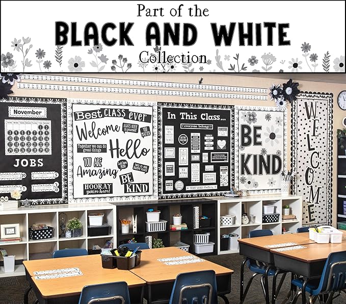 Teacher Created Resources Black & White Stripes Better Than Paper Bulletin Board Roll (TCR77894)