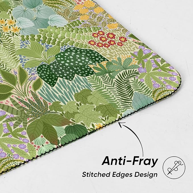 Premium Stitched Mouse Pad 10.2 x 8.3 in | Smooth, Washable Desk Mat with Non-Slip Base | Personalized Cute MousePads for Gaming,Work,Laptop, Computer, Office, Home (Botanical Bliss)