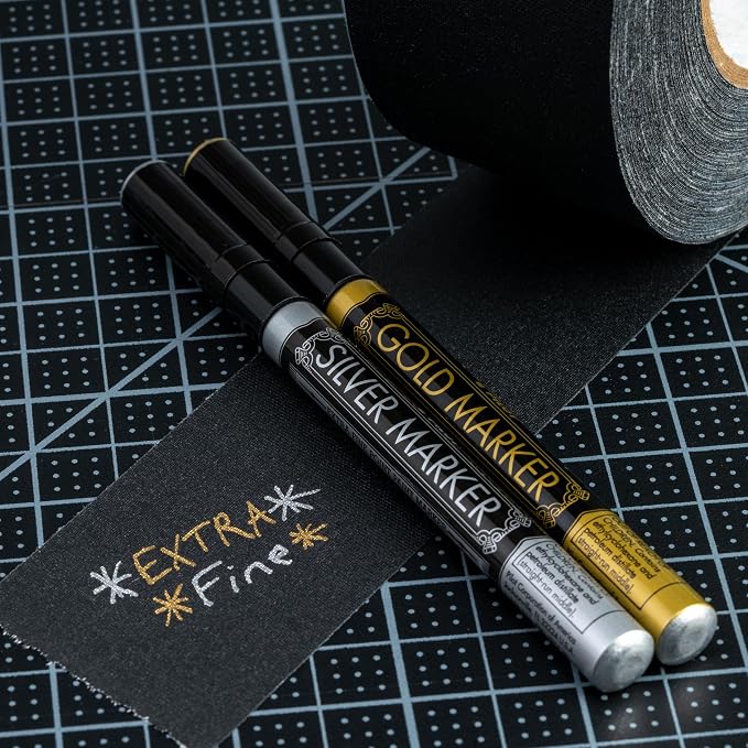 PILOT Extra Fine Point Permanent Markers, Gold/Silver Ink, 2-Pack