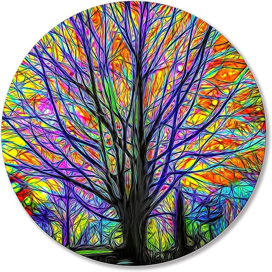 Mouse pad Small Computer Mouse pad with Personalized Tree Design Office Non-Slip Rubber Mousepad (Tree of Life)