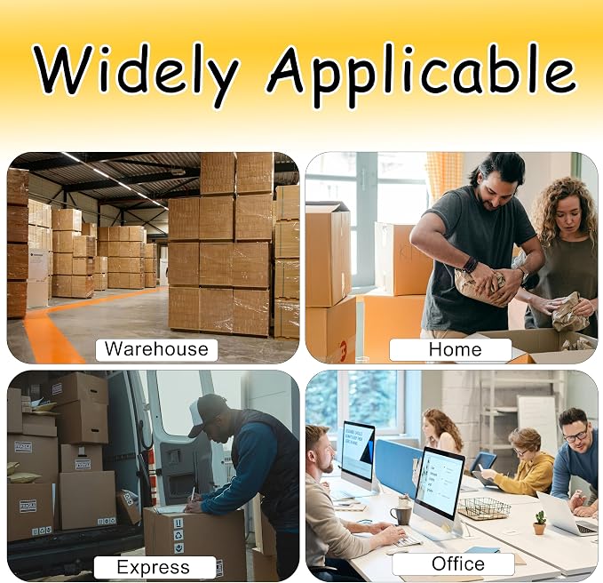 6-Pack No Noise Brown Packing Tape with Dispenser,2.7mil x 1.88" x 55Yds Heavy Duty Noiseless Packing Tape,Packaging Tape for Shipping, Industrial Grade Moving Tape for Boxes COSIMIXO