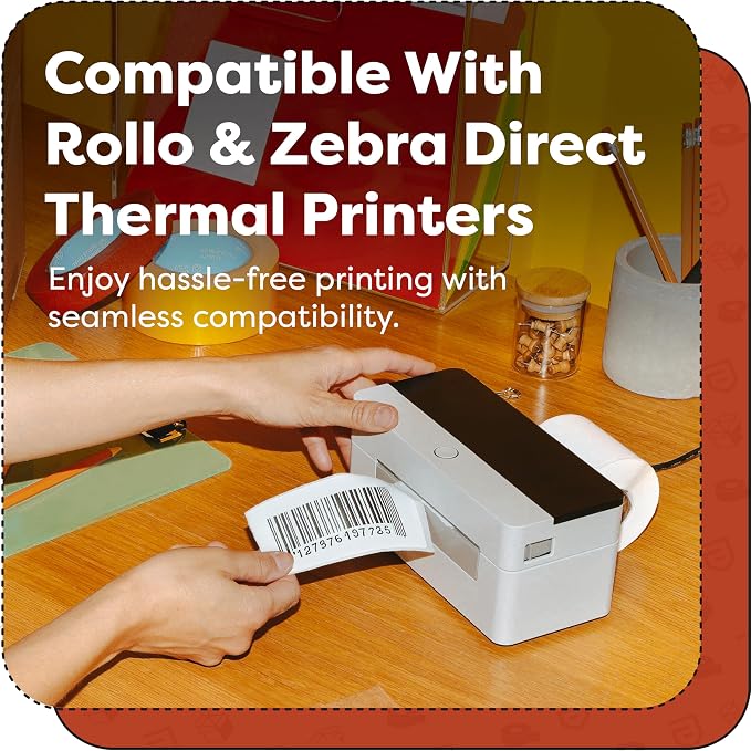 3" X 1.5" Direct Thermal Labels (9000 Count, 10 Rolls) | SKU Barcode Labels, Address Stickers, and Shelf Identification - Compatible With Zebra and Rollo Printers - Aegis Adhesives