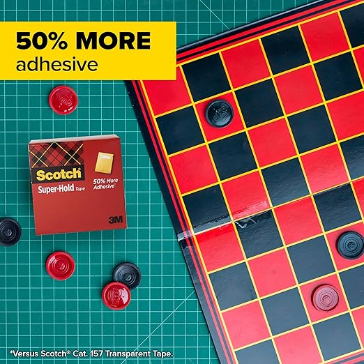 Scotch Super-Hold Tape, 10 Rolls, Transparent Finish, 50% More Adhesive, Trusted Favorite, 3/4 x 800 Inches, Boxed (700S10)