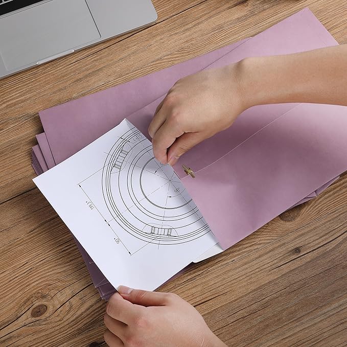 Mr. Pen- Clasp Envelopes, 18 Pack, 9" x 12", Purple, Kraft Letter Size Envelopes, Purple Envelopes, Document Envelope, Clasp Kraft Envelopes, Clasp and Gummed Closure Envelopes, Manilla Envelopes