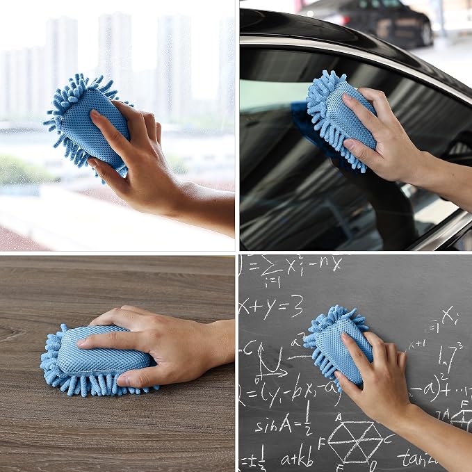 Mr. Pen- Magnetic Microfiber Shag Whiteboard Erasers, 4" x 6", 4 Pack | Dual Surface, Washable Large Dry Erase Board Cleaner for Chalk, Marker, Classroom, Office, Home