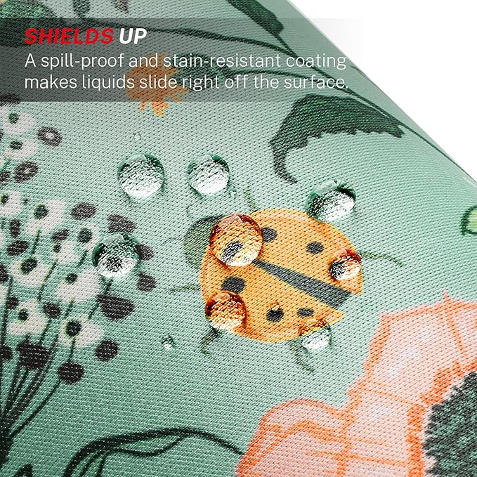 MROCO Mouse Pad [30% Larger] with Anti-Fray Stitched Edges, Premium-Textured Waterproof Surface, Non-Slip Rubber Base, Computer Mouse Mat for Laptop, Office & Home, 8.5 x 11 in, Garden Whispers