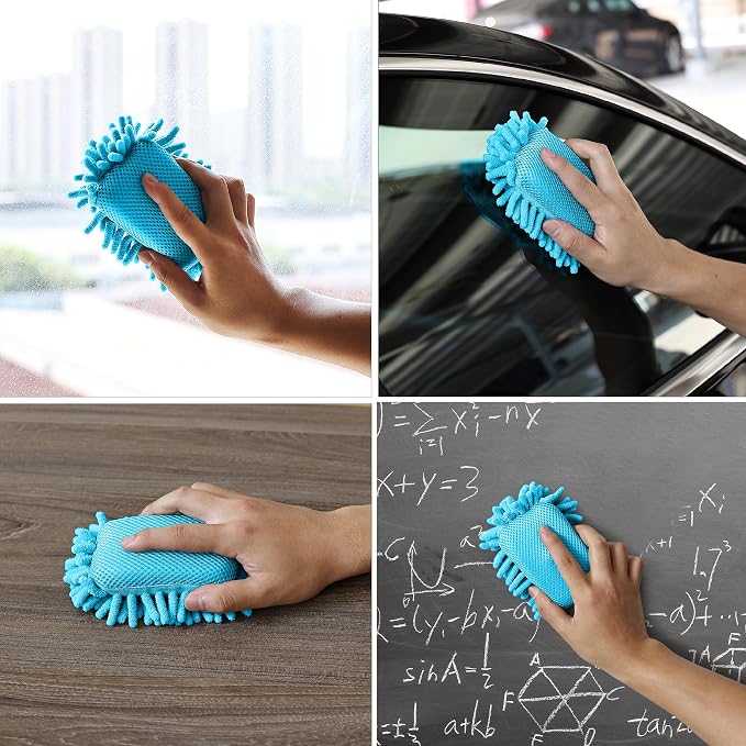 Mr. Pen- Magnetic Microfiber Shag Whiteboard Erasers, 4" x 6", 4 Pack | Dual Surface, Washable Large Dry Erase Board Cleaner for Chalk, Marker, Classroom, Office, Home