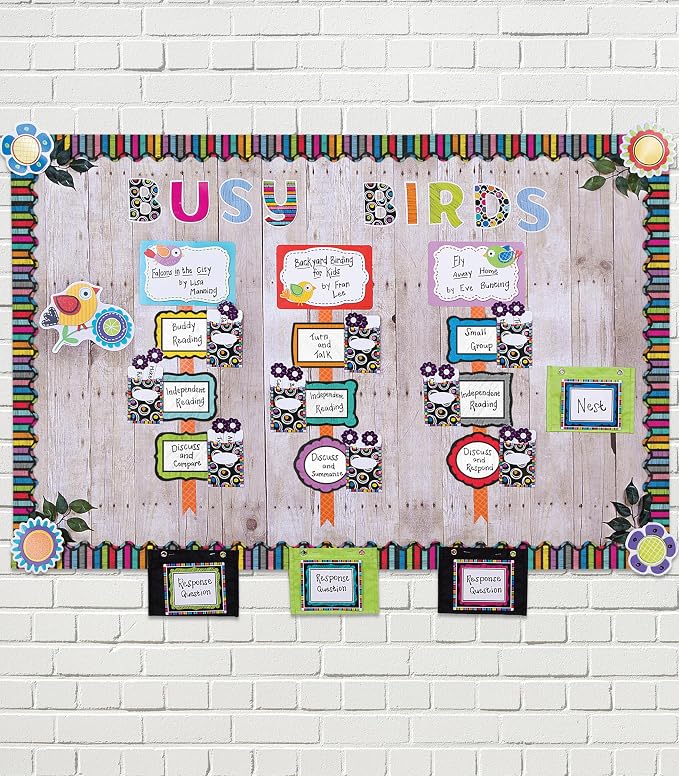 Carson Dellosa 219-Piece 4 Inch Colorful Chalkboard Cutout Letters for Bulletin Boards, Numbers, Punctuation & Symbols, Multi-Pattern Bulletin Board Letters, Classroom Letters for Bulletin Board | Upper and Lowercase Alphabet, Numbers, Punctuation, and...