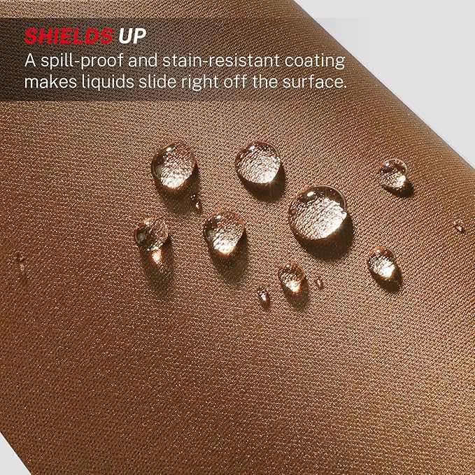 MROCO Mouse Pad [30% Larger] with Anti-Fray Stitched Edges, Premium-Textured Waterproof Surface, Non-Slip Rubber Base, Computer & Gaming Mouse Mat for Laptop, Office & Home, 8.5 x 11 in, Coffee Brown