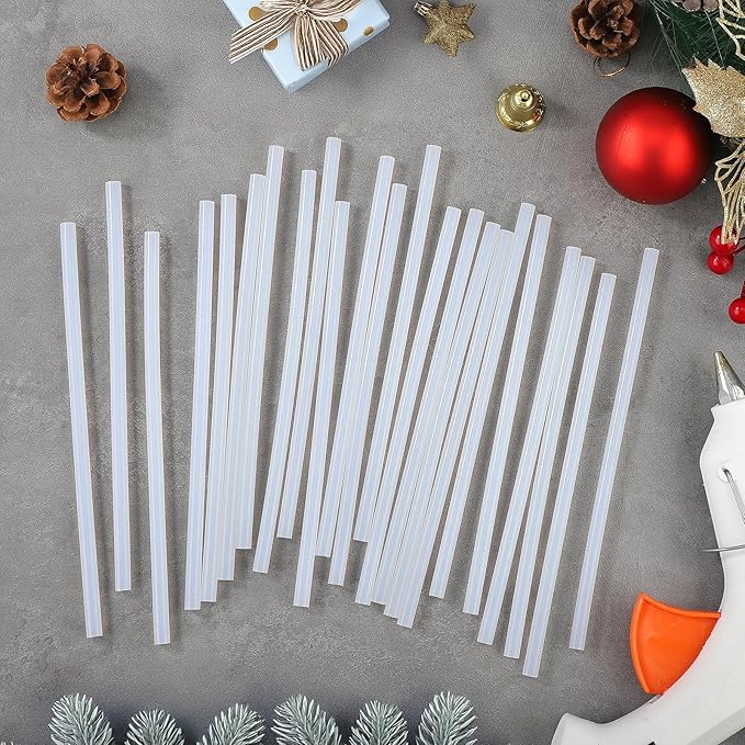 Glow in The Dark Glue Sticks Bulk, 0.27"x8" Hot Melt Glue Sticks for DIY, Art, Crafting, Sealing Wax Stamps, School Gluing Project, Car Dent Repair, 36 PCS