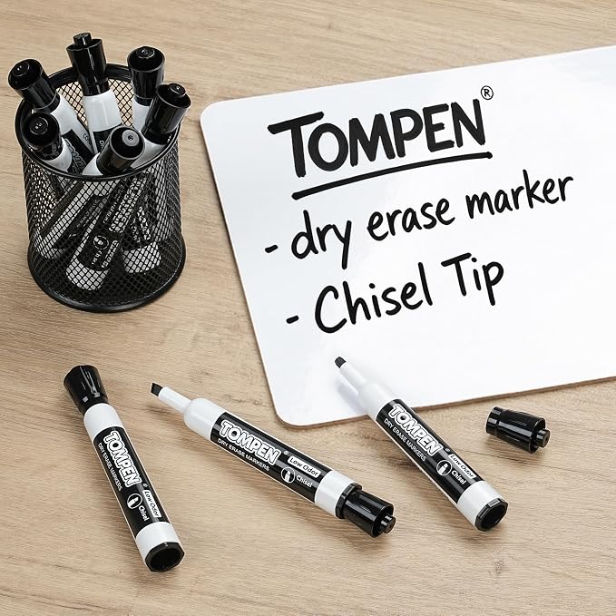 Dry Erase Markers Black 120 Count,Chisel Tip Whiteboard Markers for Adults Teachers Gifts-Non-Toxic Low Odor,Bulk for Classroom,Office,Home,Quick-Dry & Easy to Erase