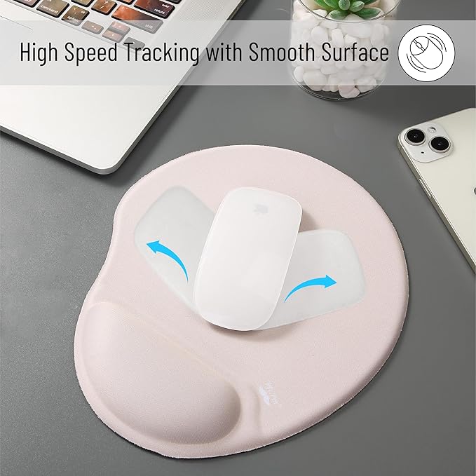 Mr. Pen- Ergonomic Mouse Pad With Wrist Support, Beige, Gel Gaming Pad