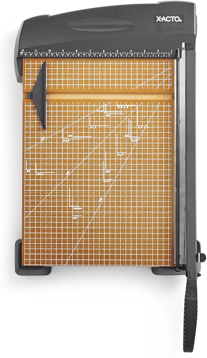 X-ACTO Heavy Duty Wood Guillotine Paper Trimmer, 15" Cutting Surface - Durable, Precise, Designed for School and Work Settings