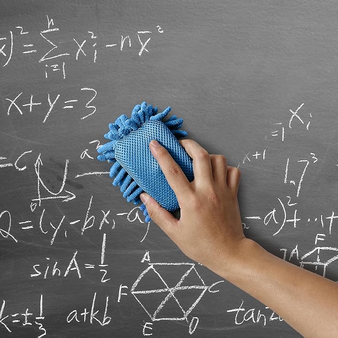 Mr. Pen- Magnetic Microfiber Shag Whiteboard Erasers, 4" x 6", 4 Pack | Dual Surface, Washable Large Dry Erase Board Cleaner for Chalk, Marker, Classroom, Office, Home