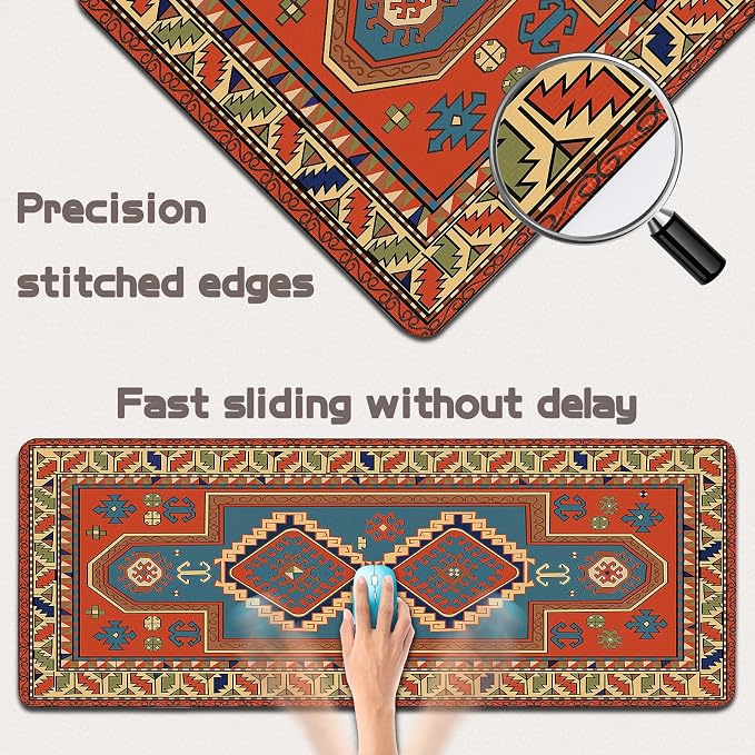 Mouse Pad Gaming - Desk Mat for Keyboard and Mouse - Large Mouse Pads for Desk, Gaming Mousepad with Non-Slip Base, Desks Pad (31.5" X 11.8") for Game, Office and Home