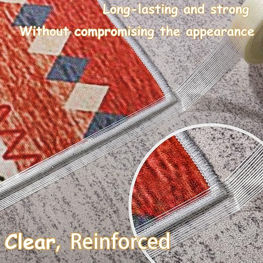 Valley'sYuMiao 6 Pack,Filament Strapping Tape, 1in×60yds, Mono Fiberglass Transparent Reinforced Packing, Heavy Duty Wearproof Tape, 5.5mils
