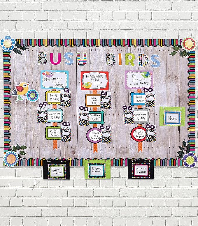 Carson Dellosa 219-Piece Chalkboard Cutout Letters, 4" Colorful Upper and Lowercase Alphabet, Numbers, Punctuation, and Symbols for Bulletin Board, Posterboard, Party, and Classroom Decor